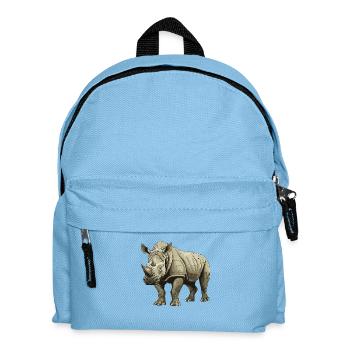 Rhinocéros Animal - Sac à dos Enfant - bleu clair - Devant