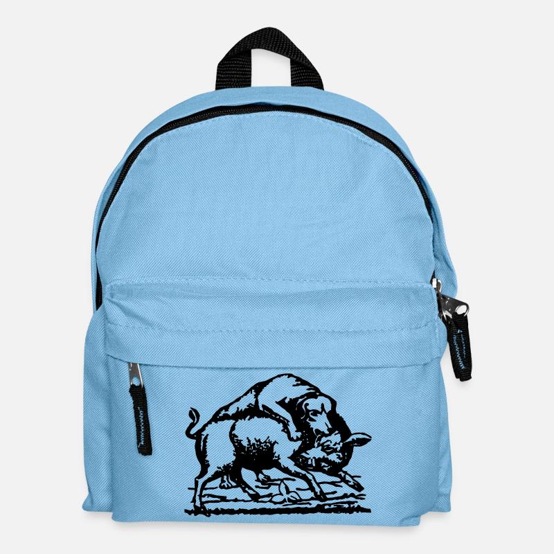 Schafkopf_High - Kinder Rucksack - Hellblau