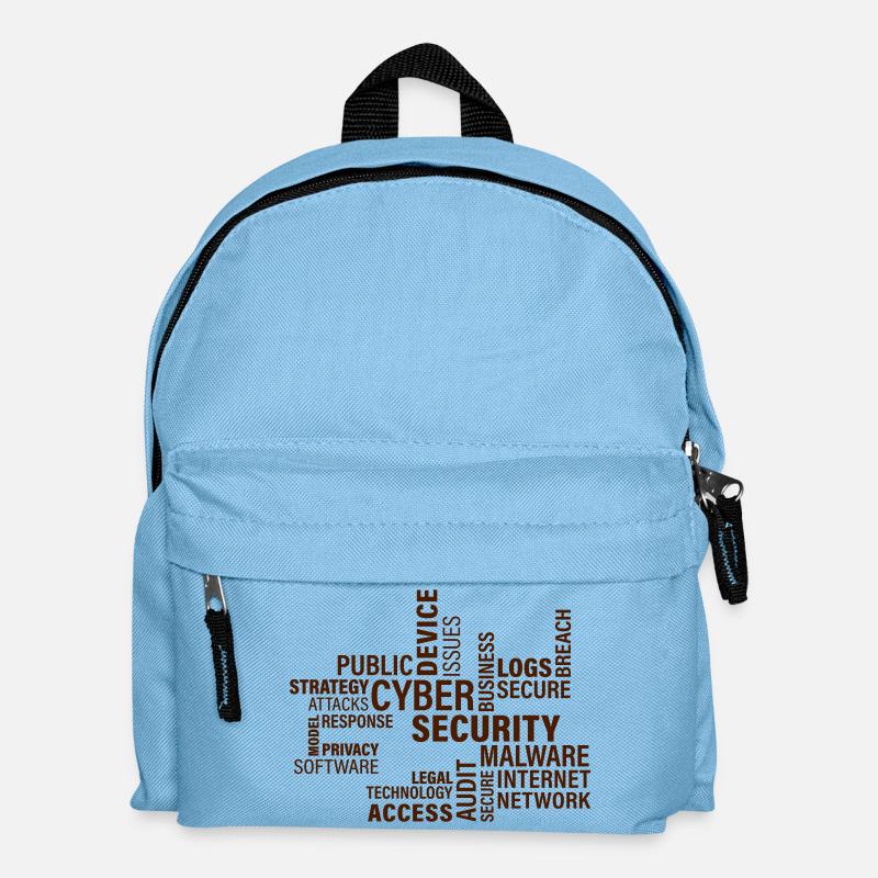 Cyber sécurité - Sac à dos Enfant - bleu clair