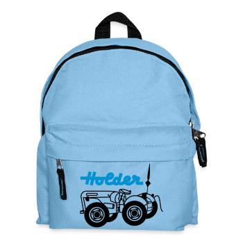 Holder mit Schriftzug - Kinder Rucksack - Hellblau - Vorne