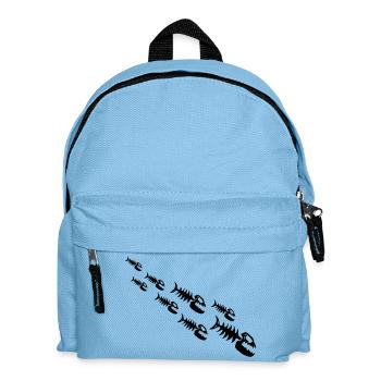 Fish Bone Monsters - Kids' Backpack - light blue - Front