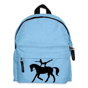 Horse Vaulting - Kids' Backpack - light blue - Front