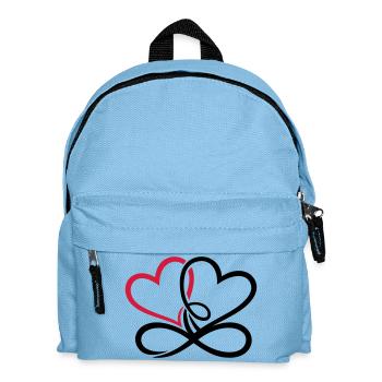 Two hearts Infinite Love Infinite Love - Kids' Backpack - light blue - Front