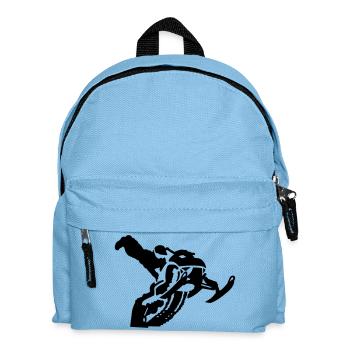 snowmobile stunt - Kinder Rucksack - Hellblau - Vorne