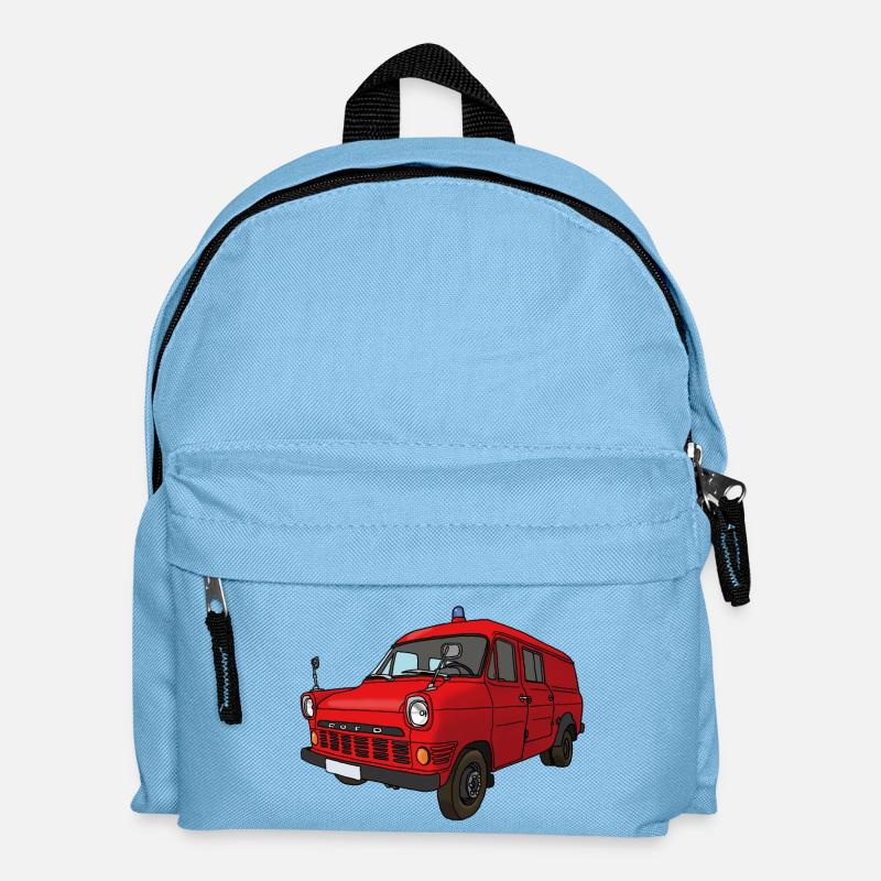 MZF Feuerwehr - Kinder Rucksack - Hellblau