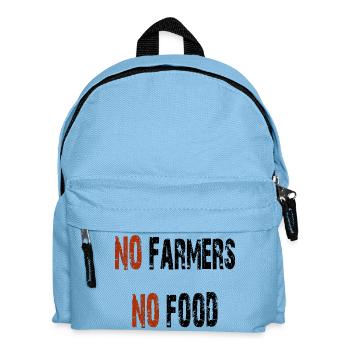 Pas d'agriculteurs pas de nourriture - Sac à dos Enfant - bleu clair - Devant