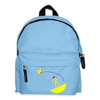 stellar shooting - Kids' Backpack - light blue - Front