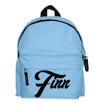 Nom : Motif géométrique finlandais sur textiles - Sac à dos Enfant - bleu clair - Devant