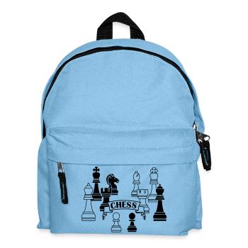 Chess pieces chess - Kids' Backpack - light blue - Front