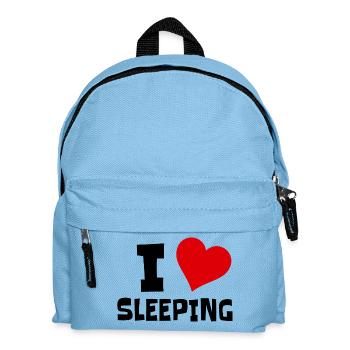 Ich liebe es zu schlafen # - Kinder Rucksack - Hellblau - Vorne