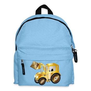 Chargeur frontal de tracteur dans les couleurs or pour les ventilateurs de tracteur - Sac à dos Enfant - bleu clair - Devant