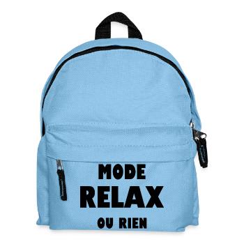 Mode relax ou rien - Sac à dos Enfant - bleu clair - Devant