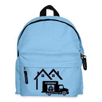 Rideaux de camion à la maison - Sac à dos Enfant - bleu clair - Devant