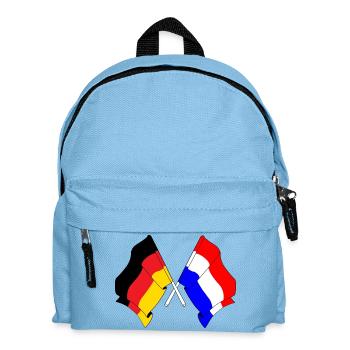 Flag of Germany and flag of the Netherlands - Kids' Backpack - light blue - Front