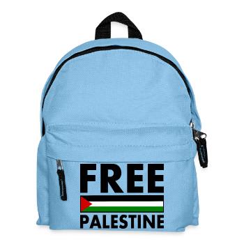 Free palestine - Kids' Backpack - light blue - Front