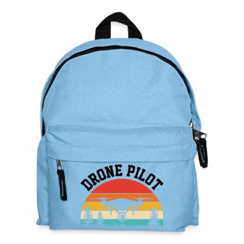 Drohnen-Pilot - Kinder Rucksack - Hellblau - Vorne