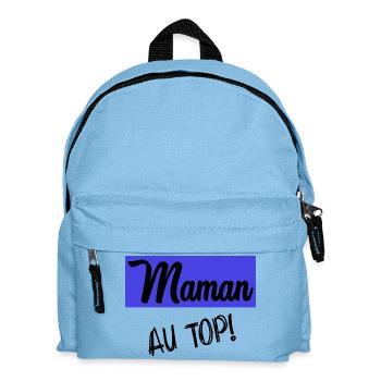 MAMAN. FÊTE DES MÈRES - Sac à dos Enfant - bleu clair - Devant