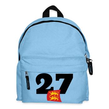 Normandie - Eure - 27 - Kinder Rucksack - Hellblau - Vorne