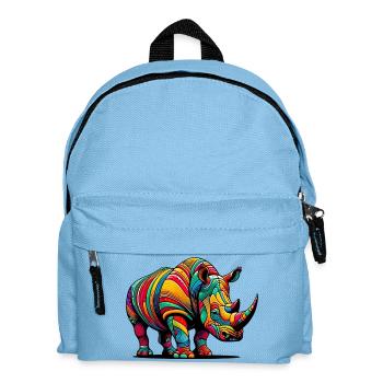 Rhinocéros - Sac à dos Enfant - bleu clair - Devant