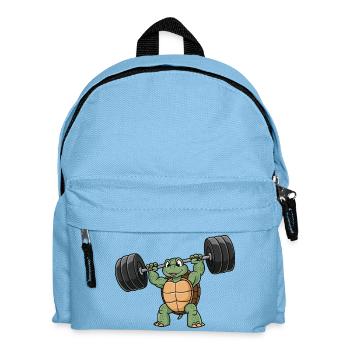 Entraînement d’entraînement avec haltères Strong Turtle Fitness - Sac à dos Enfant - bleu clair - Devant