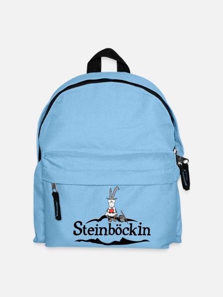 Steinbock - Kinder Rucksack - Hellblau