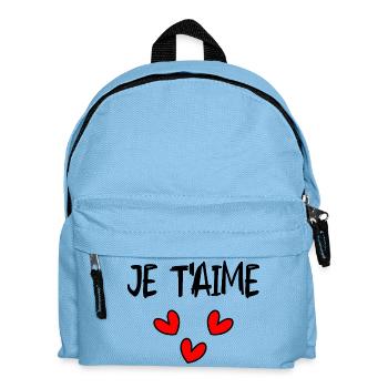 DAD. FATHER'S DAY. HAPPY FATHER'S DAY. HAPPY BIRTHDAY. - Kids' Backpack - light blue - Front