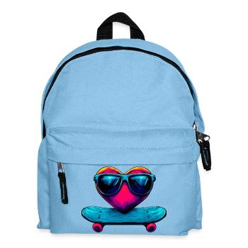Coeur de skateur - Sac à dos Enfant - bleu clair - Devant