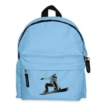 Snowboarding - Kinder Rucksack - Hellblau - Vorne