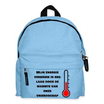 Faible consommation d’énergie grâce à l’amitié - Sac à dos Enfant - bleu clair - Devant