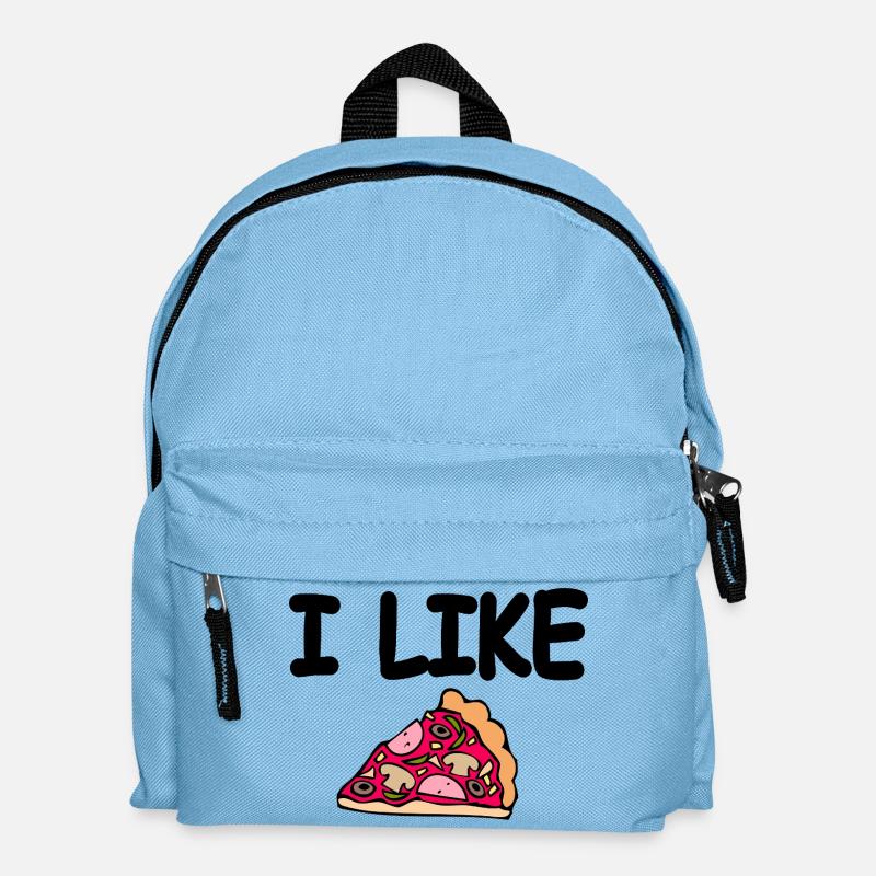 Pizza - Kinder Rucksack - Hellblau