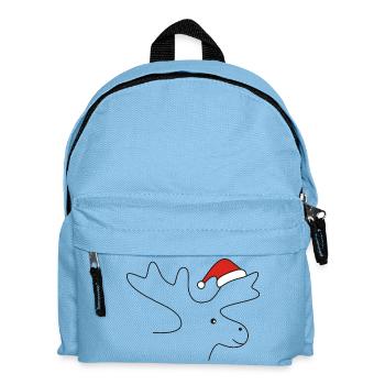 Christmas Moose - Kids' Backpack - light blue - Front