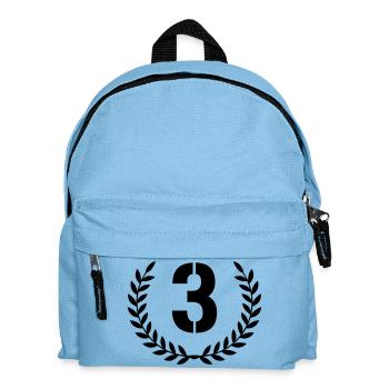 3 Kranz - Kinder Rucksack - Hellblau - Vorne