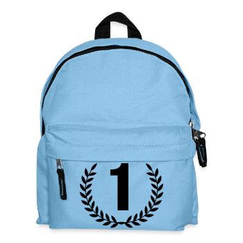 1 Kranz - Kinder Rucksack - Hellblau - Vorne