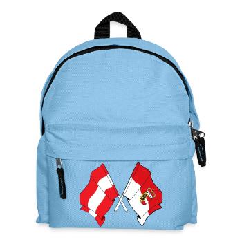 Drapeau Autriche & Salzbourg franchi - Sac à dos Enfant - bleu clair - Devant
