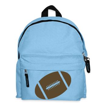 Rugby ball - Kids' Backpack - light blue - Front