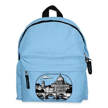 Roman city skyline - Kids' Backpack - light blue - Front