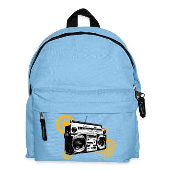 Boombox Retro Pop Art - Kids' Backpack - light blue - Front