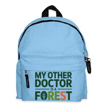 Naturopath My Other Doctor Is A Forest  - Kids' Backpack - light blue - Front