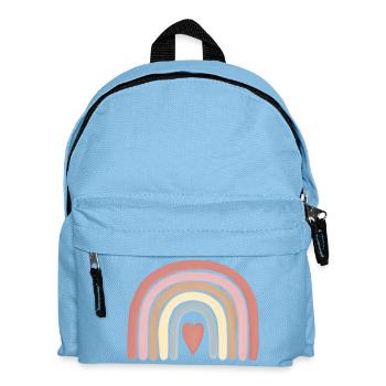 Pastel Heart Rainbow Art - Kids' Backpack - light blue - Front