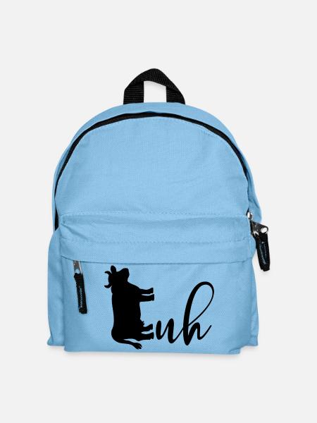 Hausrinder Kuh Kühe - Kinder Rucksack - Hellblau