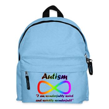 Merveilleusement étrange et bizarrement merveilleux - Sac à dos Enfant - bleu clair - Devant