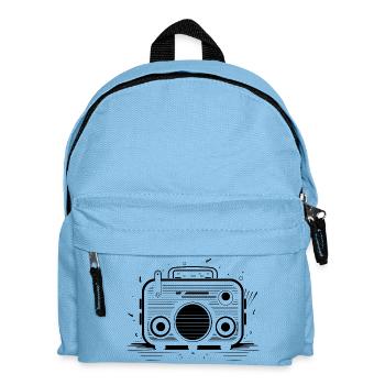 Oldtimer Radio - Kids' Backpack - light blue - Front