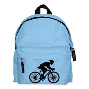 Bike rider - Kids' Backpack - light blue - Front