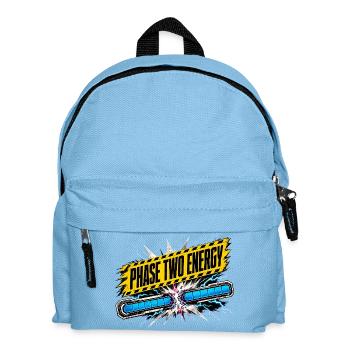 Phase Zwei Energie Comic-Stil - Kinder Rucksack - Hellblau - Vorne