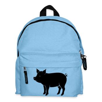 pig - Kids' Backpack - light blue - Front