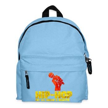 Hip Hop Fist Basketball Tee - Kids' Backpack - light blue - Front