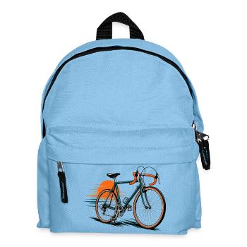 Bicycle icon with sunny background - Kids' Backpack - light blue - Front
