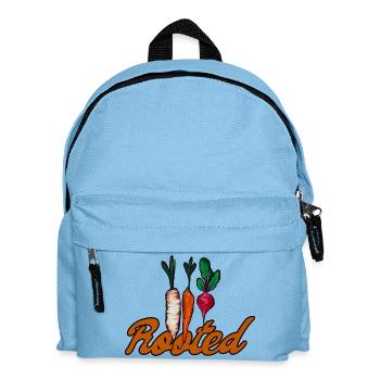 Rooted Carrot Art - Kids' Backpack - light blue - Front