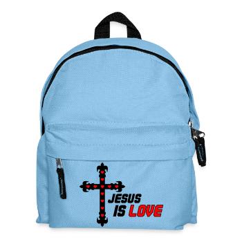 Jesus is Love - Kids' Backpack - light blue - Front