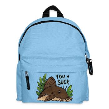 Plecko Meme Du bist schlecht - Kinder Rucksack - Hellblau - Vorne
